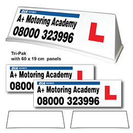 Custom Design Mini Rover Roof Sign Tri-Pak